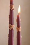 Thumbnail View 2: Bow Taper Candles, Set of 2