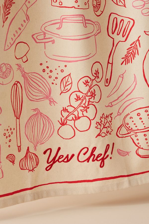 Slide View: 2: Yes Chef Cotton Dish Towel