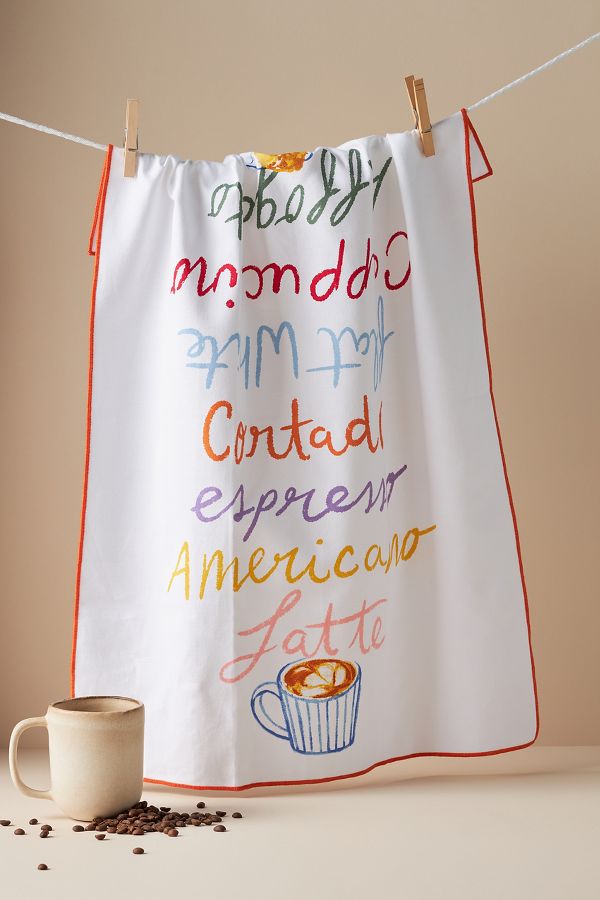 Slide View: 1: Coffee All Day Cotton Dish Towel