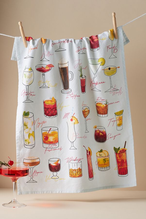 Slide View: 1: Drinks A-Z Dish Towel