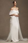 Thumbnail View 5: Costarellos Hemera Crystal-Beaded Sheath Wedding Gown