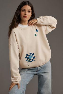 Maya Ragazzo Curious Collage Crew Neck Sweatshirt