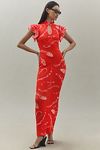 Thumbnail View 1: SAU LEE Keilani Ruffle-Sleeve Maxi Dress