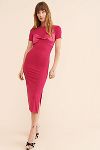 Thumbnail View 1: NSR Twist Front Knit Midi Dress