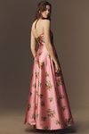 Thumbnail View 4: Aston Studio Audrey Strapless Floral Taffeta Maxi Dress