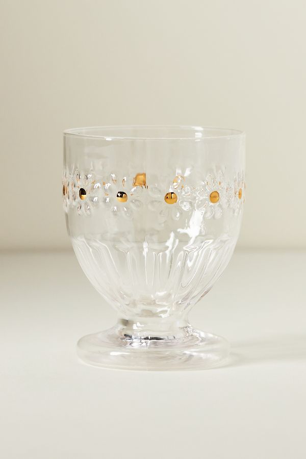 Slide View: 1: Clara Icon Glass Goblets, Set of 4