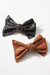 Thumbnail View 1: Studded Faux-Leather hair Bows, Set of 2