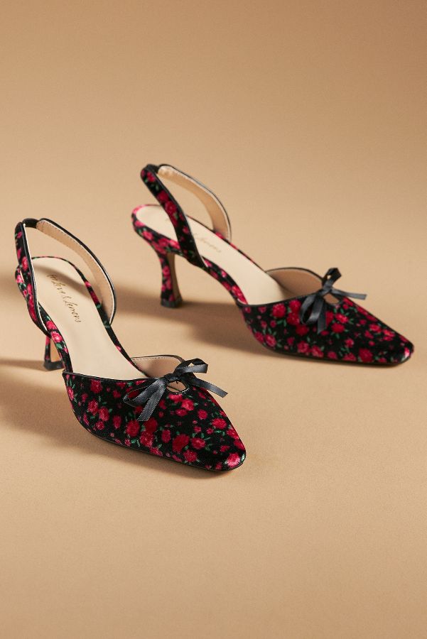 Slide View: 2: For Love & Lemons Lyana Slingback Heels