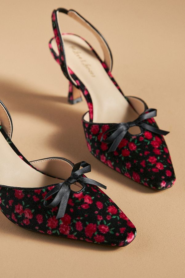 Slide View: 3: For Love & Lemons Lyana Slingback Heels