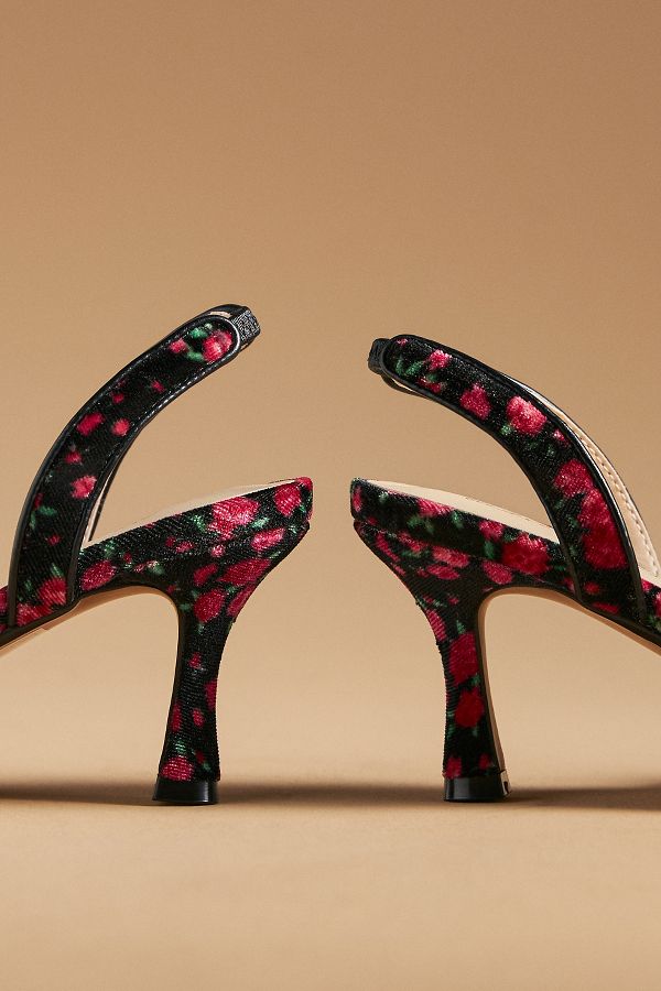 Slide View: 4: For Love & Lemons Lyana Slingback Heels