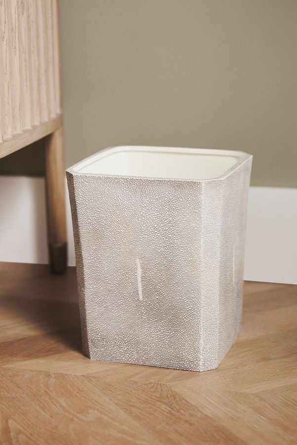 Slide View: 1: Shagreen Waste Basket