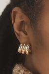 Thumbnail View 1: Triple Loop Huggie Earrings