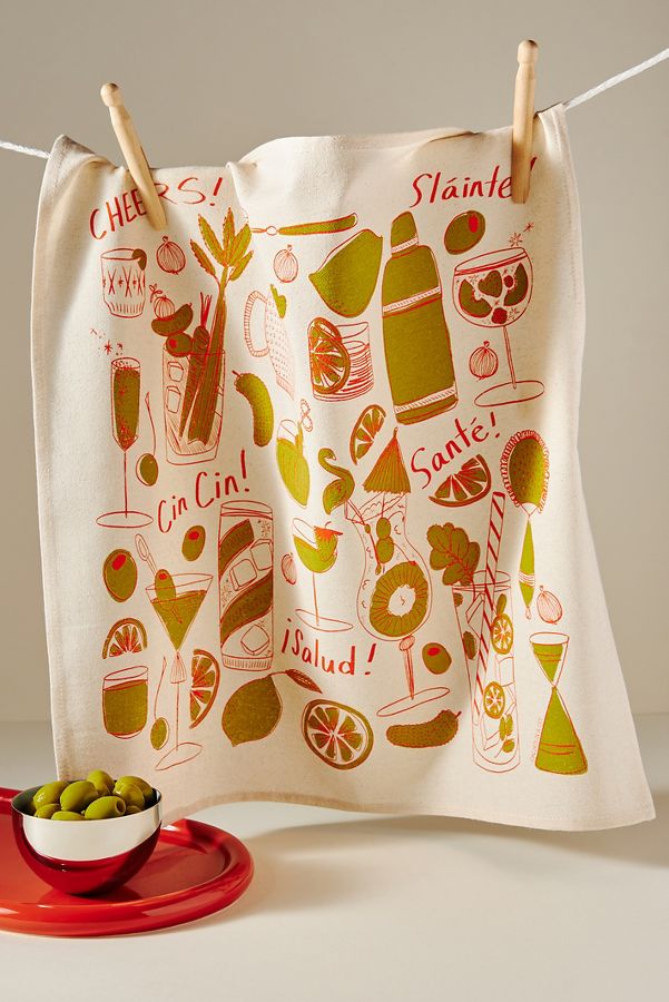 Slide View: 1: Calhoun & Co. Cocktail Party Dish Towel