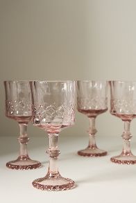 Slide View: 3: Savannah Wine Glasses, Set of 4