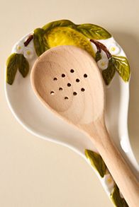 Slide View: 3: Foster Lemon Stoneware Spoon Rest