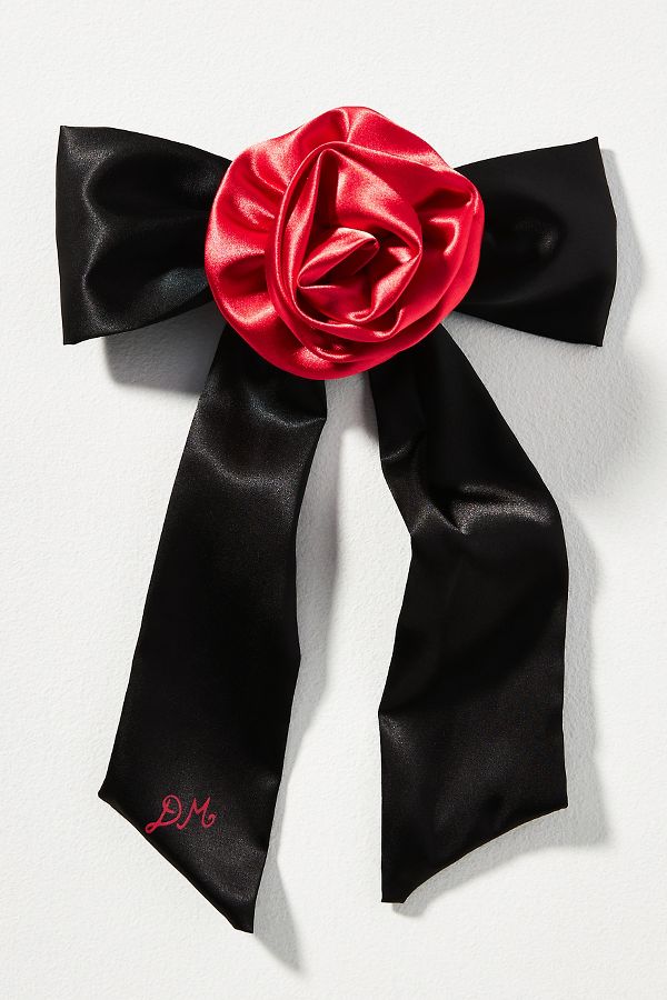 Slide View: 1: Damson Madder Rosette Bow Hair Clip