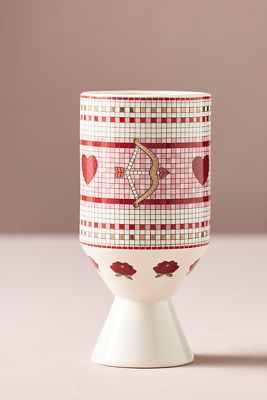 The Bistro Tile Stoneware Vase: Valentine's Edition