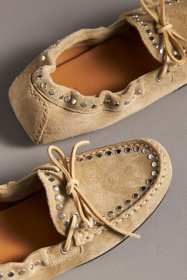 Slide View: 3: ALOHAS Calla Suede Studded Loafers