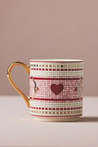 Slide View: 2: The Bistro Tile Stoneware Mug: Valentine's Edition