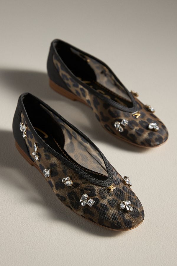 Slide View: 2: Circus NY Tina Mesh Jewel Flats