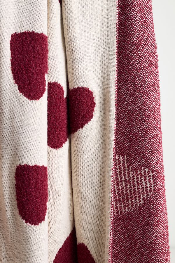 Slide View: 2: Boucle Knit Icon Cozy Throw Blanket