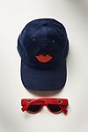 Thumbnail View 1: Clare V. Corduroy Lips Baseball Cap