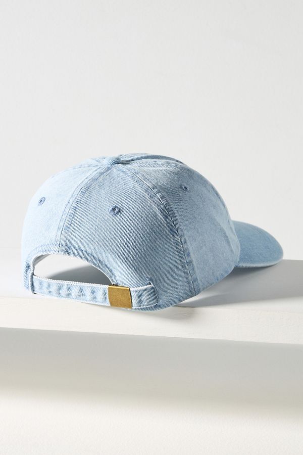 Slide View: 2: Clare V. Déjà Vu Denim Baseball Cap