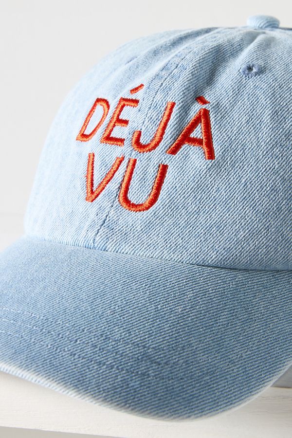 Slide View: 3: Clare V. Déjà Vu Denim Baseball Cap