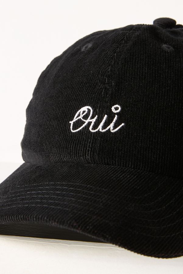 Slide View: 3: Clare V. Corduroy Oui Baseball Cap