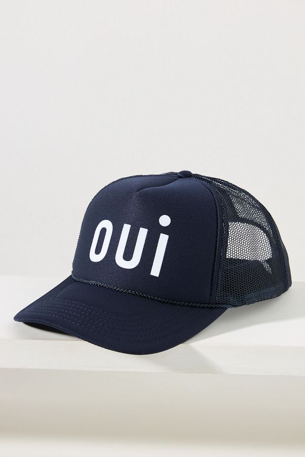 Slide View: 1: Clare V. Oui Trucker Hat