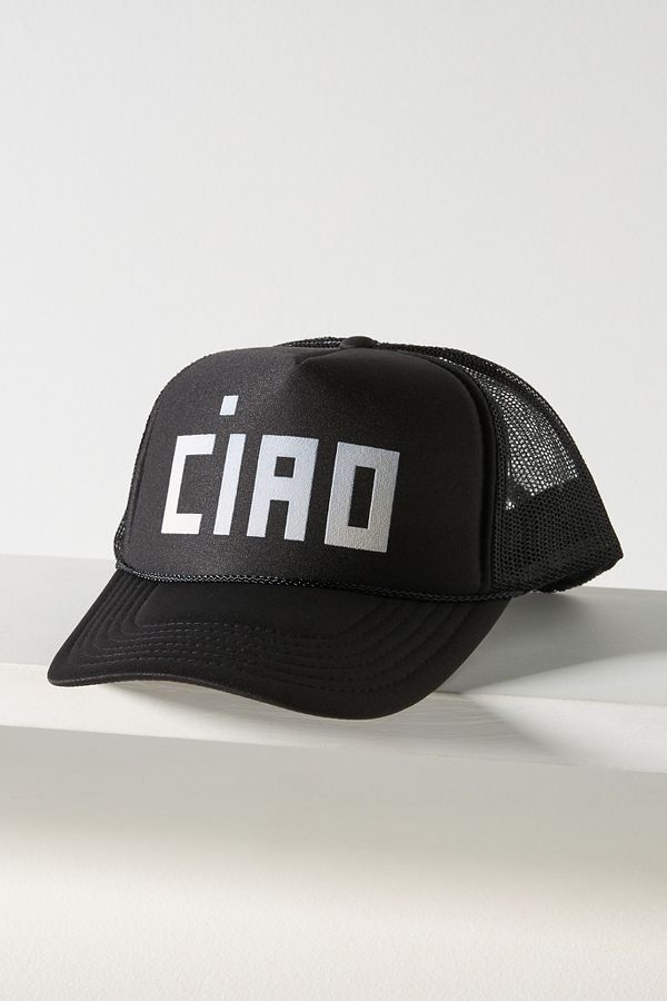 Slide View: 1: Clare V. Ciao Trucker Hat