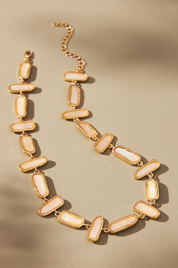 Slide View: 1: Shaped Stones Necklace