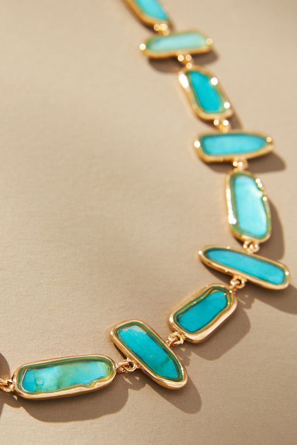 Slide View: 2: Shaped Stones Necklace