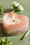 Thumbnail View 2: Bubble Glass Heart Candle, Peony Blush