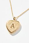 Thumbnail View 3: Monogram Heart Locket Necklace