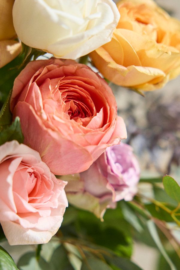 Slide View: 2: Fresh Mixed Garden Rose Bouquet