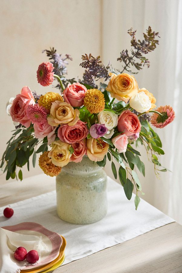 Slide View: 1: Fresh Mixed Garden Rose Bouquet