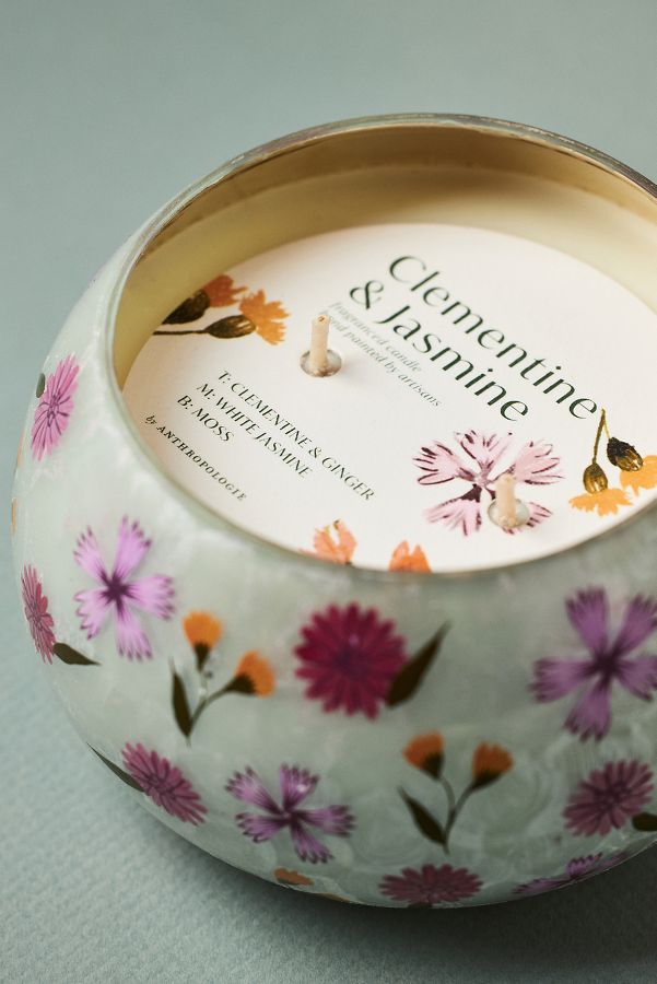 Slide View: 3: Mari Fruity Clementine & Jasmine Glass Candle