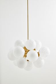 Slide View: 4: Shine Glass Chandelier