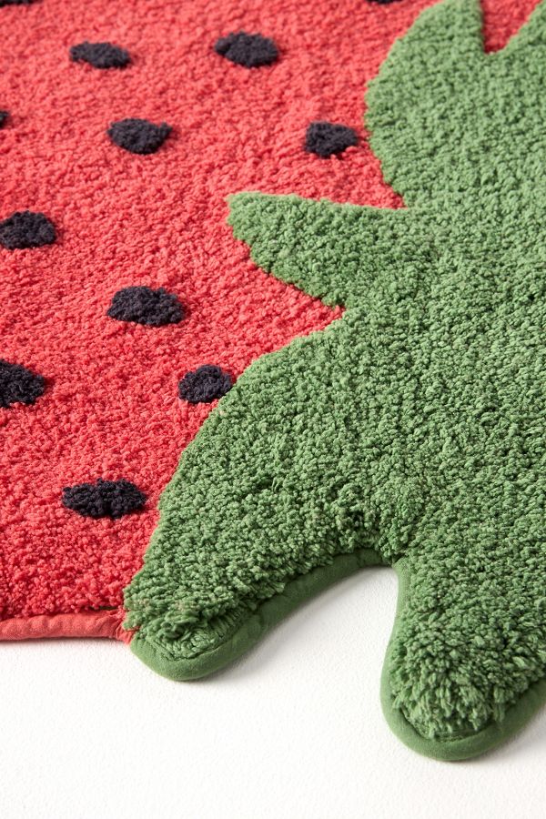 Slide View: 3: Tufted Icon Cotton Bath Mat