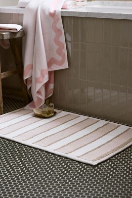 Tufted Sutton Cotton Stripe Bath Mat