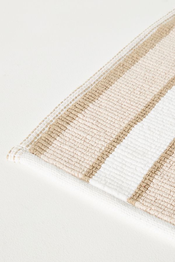 Slide View: 3: Tufted Sutton Cotton Stripe Bath Mat