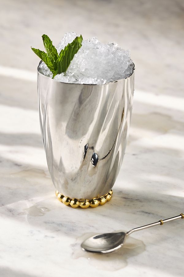 Slide View: 1: Louisville Scalloped Stainless Steel Julep Cup