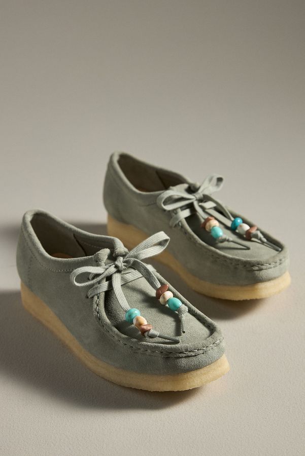 Slide View: 2: Clarks Wallabee Beaded Flats