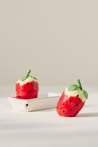 Slide View: 2: Foster Strawberry Salt & Pepper Shakers