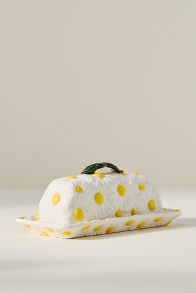 Slide View: 2: Foster Stoneware Butter Dish