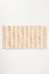 Thumbnail View 1: Nina Striped Crochet Fringe Bath Mat