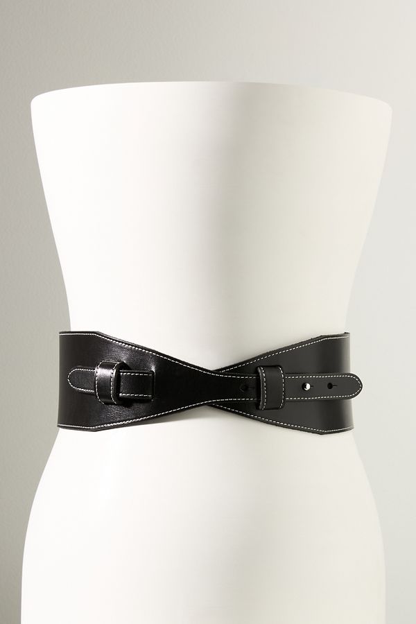 Vista de diapositivas: 3: By Anthropologie Curved Corset Waist Belt