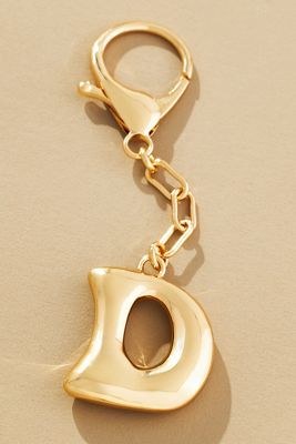 Bubble Letter Monogram Bag Charm