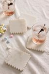 Thumbnail View 1: Scalloped Marble Coasters, Set of 4